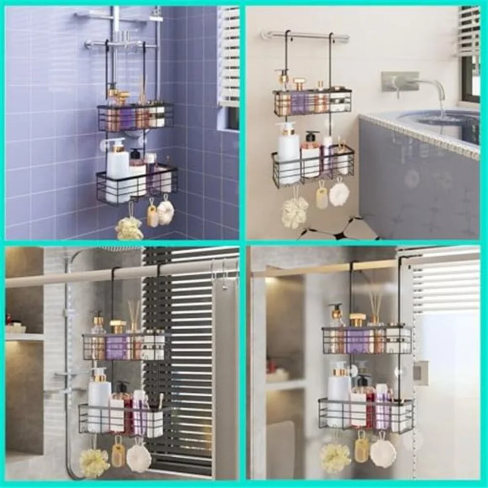 Hanging Shower Caddy Organizer Stainless Steel Shower Shelf Bathroom Storage